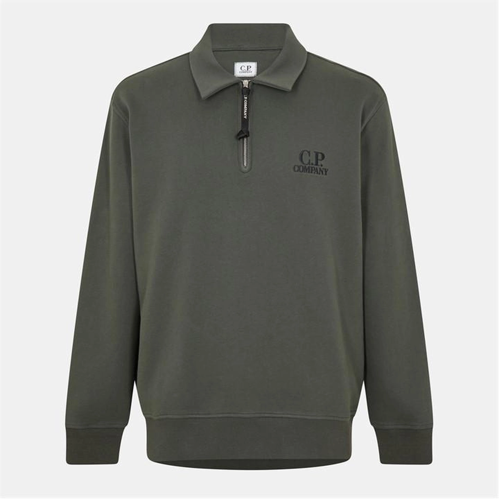 CP Company Quarter Zip Sweatshirt - Grey